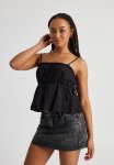 Luca Ruffle Top - Black