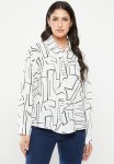 Scribble Printed Woven Shirt - White