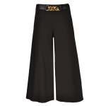 Palazzo Chain Buckle Pant - Black Free
