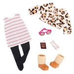 Our Generation Outfit Leopard Jacket Travel