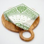 Indian Print Linen-look Napkin 25 Pack - Green