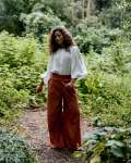 Long Culottes - Red & Ochre Stripe - 44 Xxxxlarge