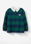 Cotton On Rugby Polo Fleece Top - In The Navy pine Tree Bold Stripe