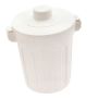 Desk Trash Can With Lid Plastic Tiny Countertop Waste Basket 130X190X150MM