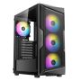 Antec AX61 Elite Mid-tower Atx Gaming Case + 4 X 120MM Argb Fans