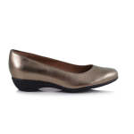 Ladies Lea Waxy Shoes In Lead Metallic - Lead Metallic 10