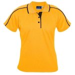 Ladies Vegas Golf Shirt - Yellow - Yellow 4XL