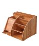 Multifunctional Wooden Desk Stationary Organiser For Home And Office