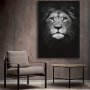 1PC Canvas Poster Modern Art Black And White Animal One Lion Wall Decoration Painting Ideal Gift For Bedroom Living Room Corridor Wall Art Wall