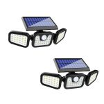 Split Panel LED Solar Wall Lamp - Set Of 2