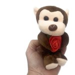 Plush Animals With Rose Assorted