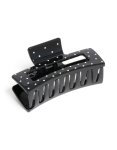 Black & White Shiny Polka Dot Large Claw Clip