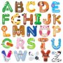 Honeytolly Magnetic Letters Alphabet Abc Fridge Magnets For Toddlers & Kids Cute Educational Animal Toys 26 Uppercase Refrigerator Magnets Great S