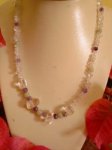 Clear Quartz Jade & Amethyst Necklace