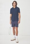 Piqu Sports Top - Navy Blue