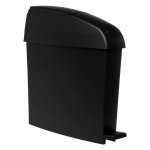 12LT Sanitary Bin MINI Ped – Matt Black Plastic