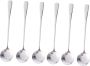 6 Piece Long-handle Stainless Steel Coffee Spoons For Drinks And Desserts