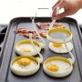 2pcs Silicone Egg Ring Mold Fried Egg Mold Creative Kawaii Egg Ring Molds For Cooking Kitchen Accessories