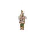 Nutcracker Glass With Gold Shoes & Hat 2.5X4.5X11.5CM