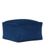 Jane Velvet Square Pouffe Ottoman - Blue