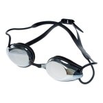 Spurt Intermediate Racer R3 Senior Swimming Goggle In Smoke Black With Silver Mirror Lens And Dark Tint
