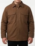 Mens Eagle Canvas Jackets Brown - 8XL Brown