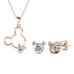 DESTINY Mickey Mouse Set With Crystals From Swarovski - Rose Gold