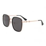 Women Rose Gold Is Polarised Rectangle Sunglasses 3525