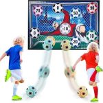 Soccer Ball Game Set For Kids: Indoor Outdoor Backyard Toss Soccer Goal Game With Balls - Sports Soccer Toys For Kids Boys For 3