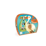 Scratch Europe Contour Puzzle: 24 Pieces Stork