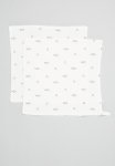 PoP Candy 2 Pack Shark Print Face Towel - Black & White