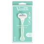 Venus Gillette Deluxe Smooth Sensitive Handle + 2 Razor Blades