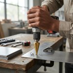 Hex Shank Titanium Coated Step Drill Bit 4-32MM