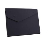 Enyuwlcm Pu Leather A4 File Folder Document Holder Waterproof Portfolio Envelope Folder Case With Invisible Magnetic Closure Bla