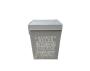 Foldable Laundry Basket Light Grey W40CMXH60CM