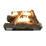 Alva Log Fireplace Gas Heater Large