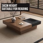 Wood Outdoor Table Set Nordic Style Chinese Tea Solid