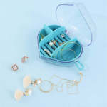 Portable Clear Jewellery Organiser With Heart-shaped Design