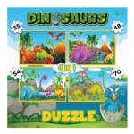 35 – 70 Pce Grafix 4 In 1 Dinosaurs Puzzles
