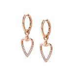 Endless Earrings With Heart