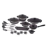 34 Piece Blackrock Cookware Set Black