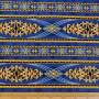 100% Cotton Ptd-54 Gold&Blue