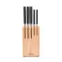 Brabantia Profile Knife Block Plus 5 Knives - Wood