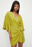 Superbalist Linen Blend Wrap MINI Dress - Green