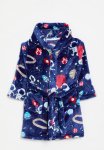 PoP Candy Printed Hooded Gown - Navy Blue