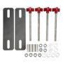 Red Off-road Recovery Track Mounting Bracket Set