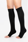 Senza Unisex Anti-fatigue Zip Up Open Toe Compression Socks
