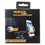 X-grip Series Car Phone Holder Vent + Dash + Windscreen Large - Black - Rocka