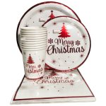 Christmas Red Paperplate Set 40PC