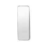 Full Length Rounded Rectangular Mirror Black Gold - Gold